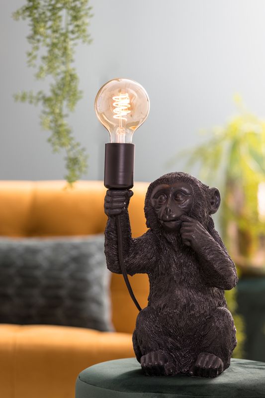 MONKEY Bordlampe, Sort