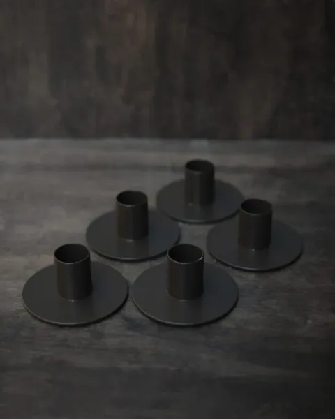 Hovedbilde Lysestake blokklys 36 mm, brun metallic