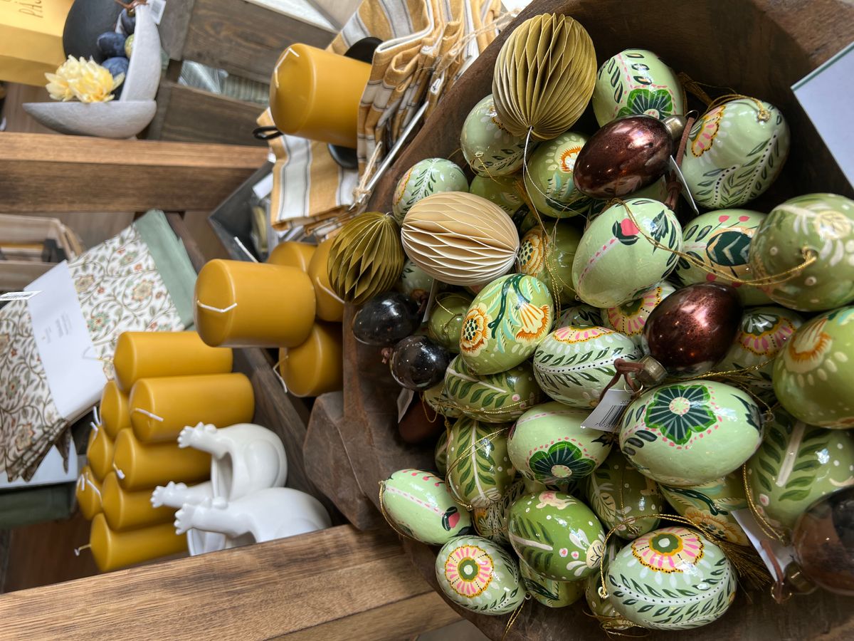 Egg i Pappmachè Grønntoner Assortert