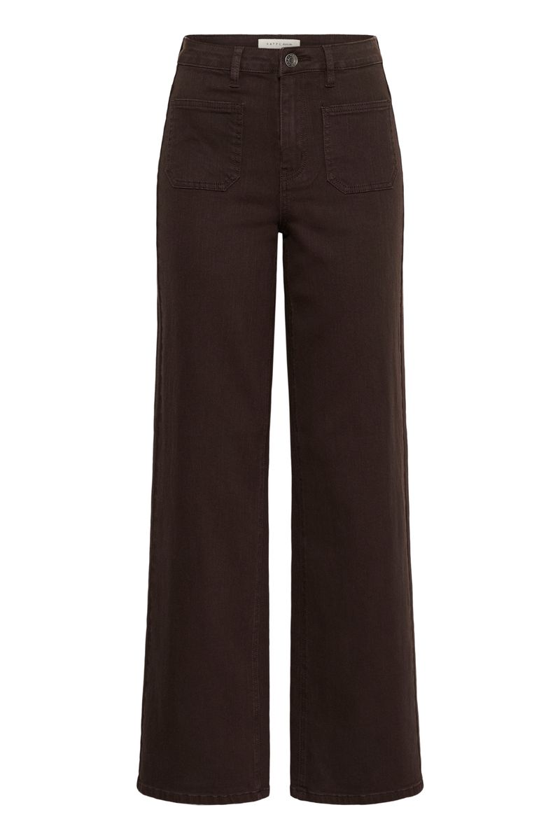KAbrook HW jeans, coffee bean/brown