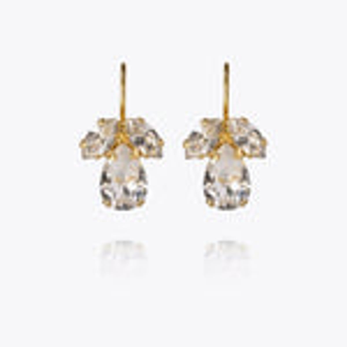 Petite Timo earrings gold, crystal
