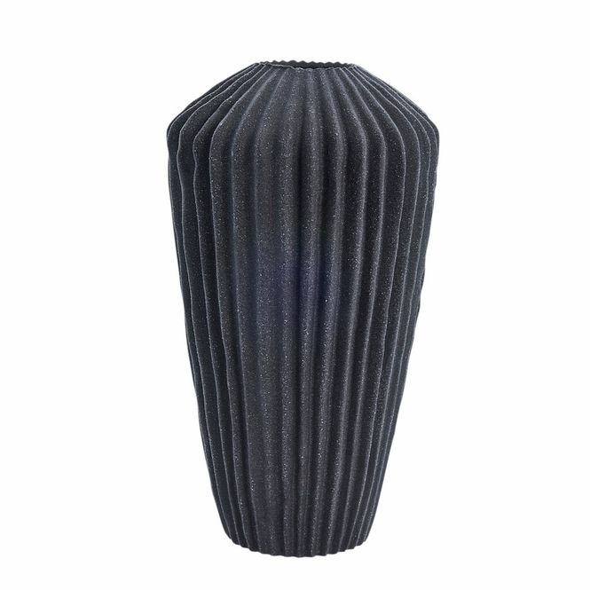 Hovedbilde Susia vase 14,5x26,5 cm, klassisk mørkegrå