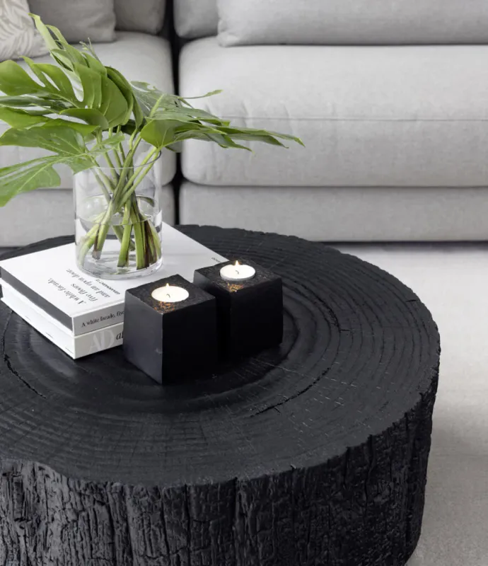 TIMBER sofabord Svart