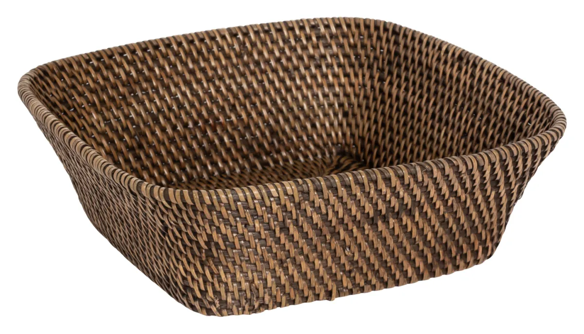 Rattan brødkurv, brun