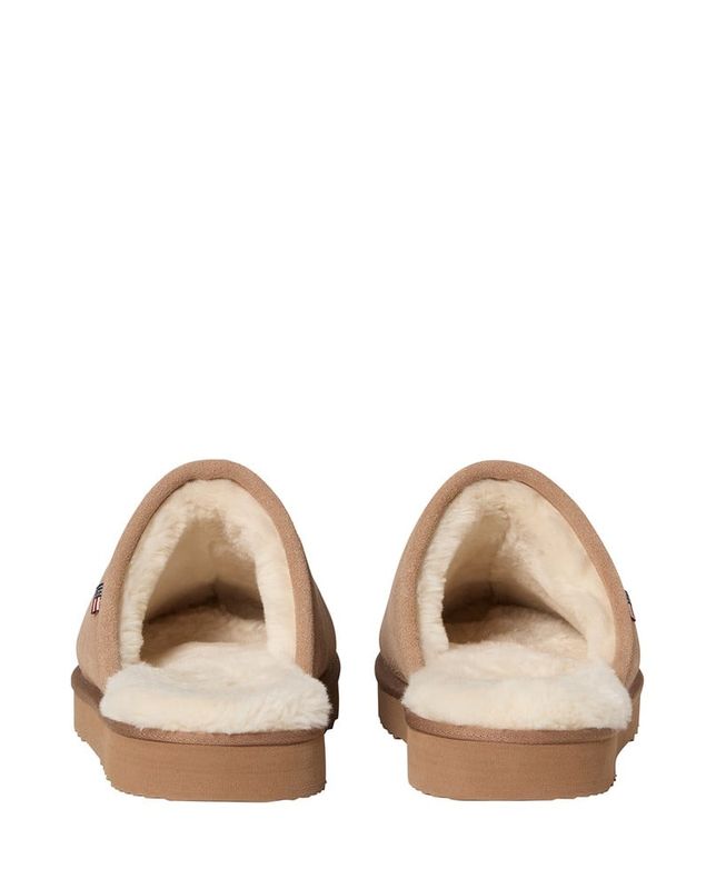Men's suede slippers, brown