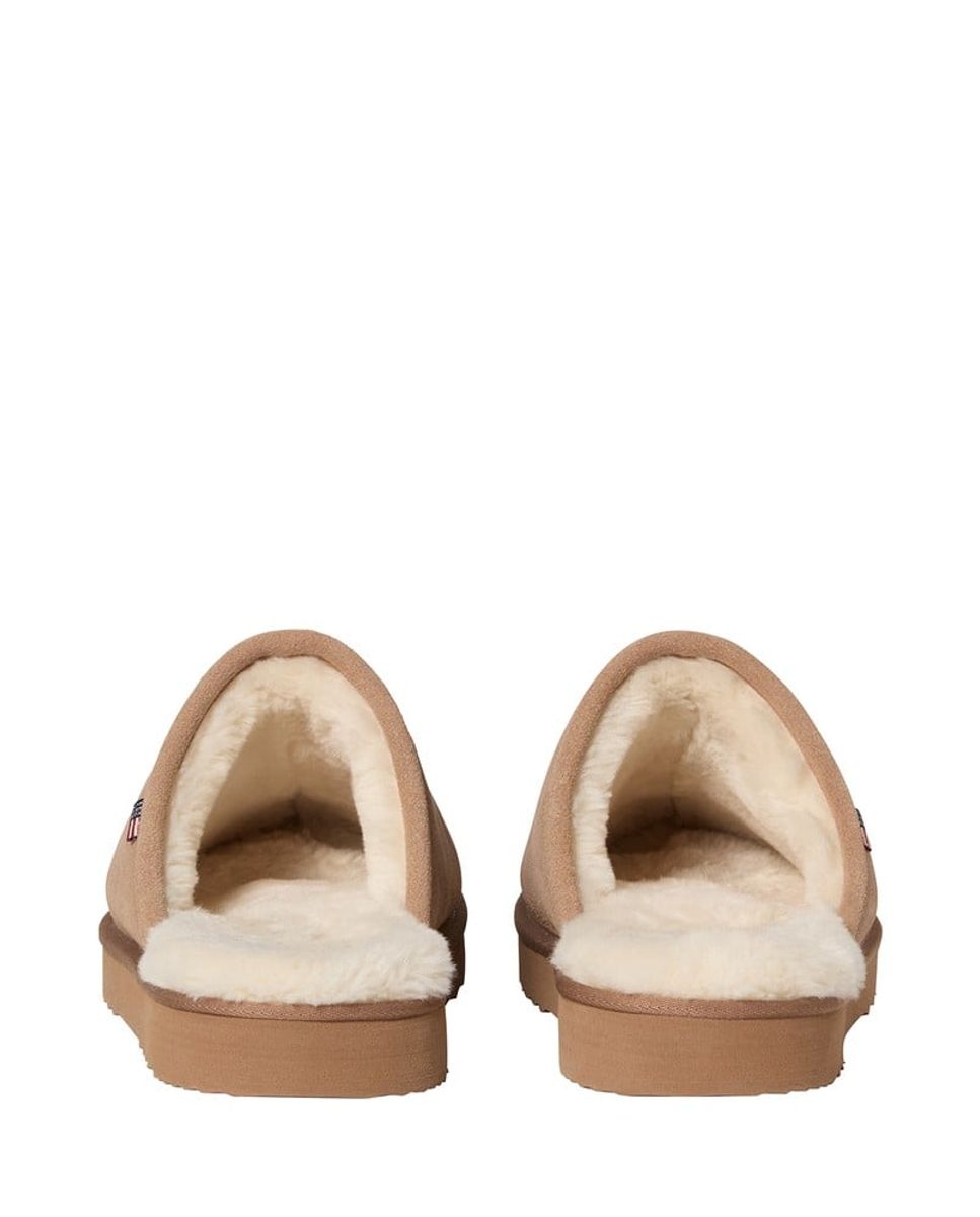 Men's suede slippers, brown