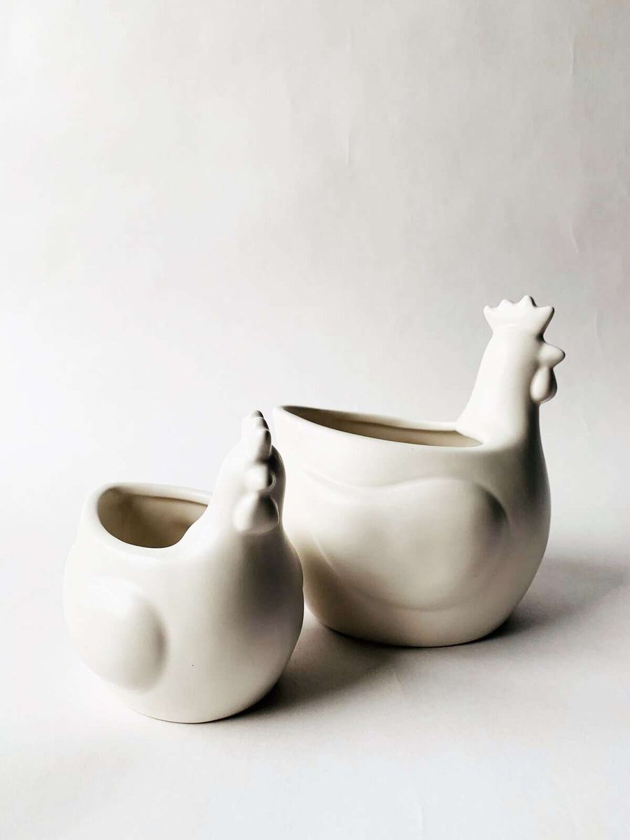 Høne i Keramikk 11x10x12