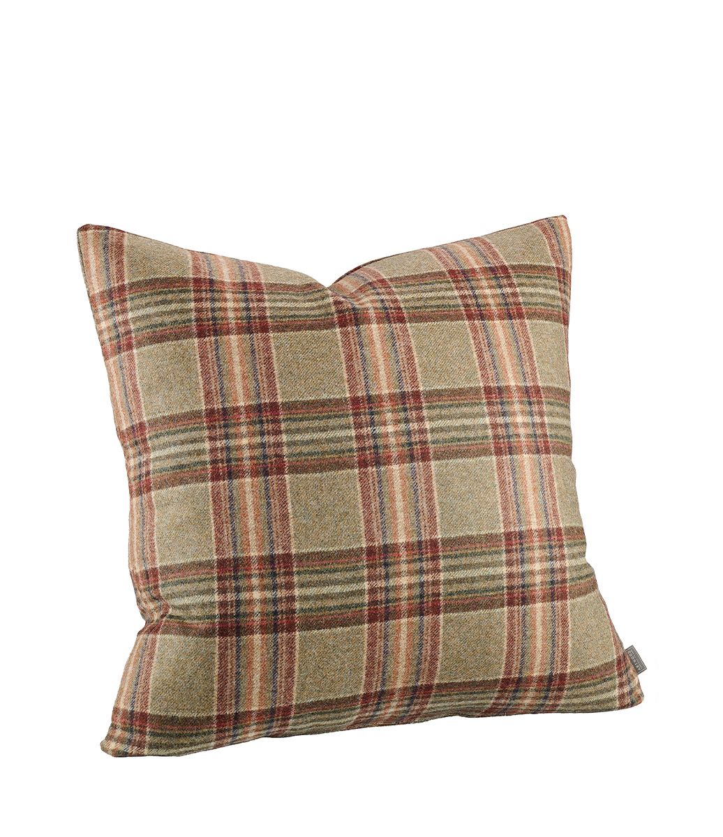 Harris putetrekk 50x50, plaid forest CC/B simply camel