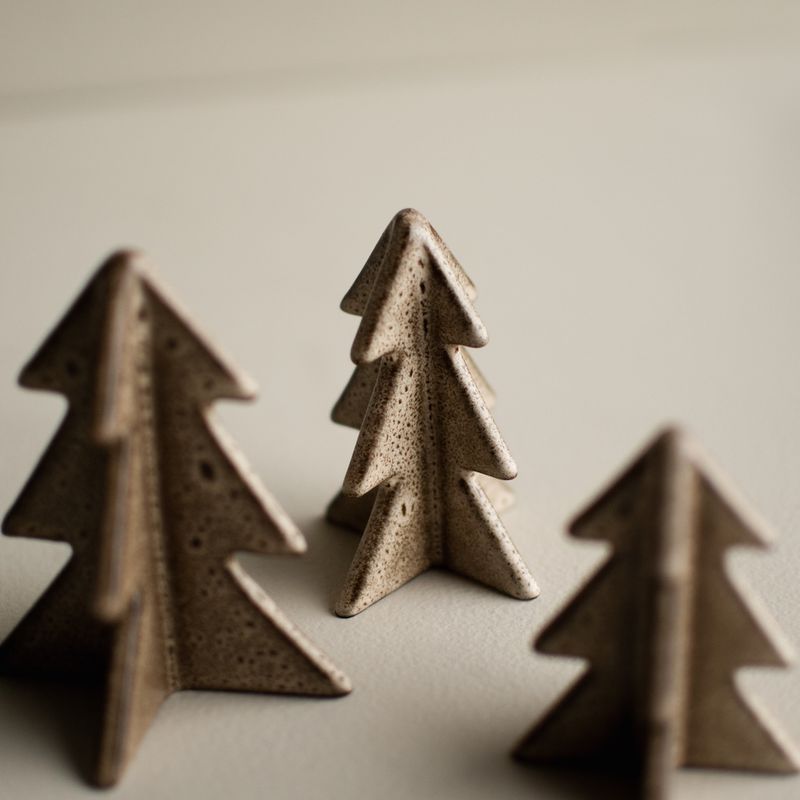 Winter tree medium, beige