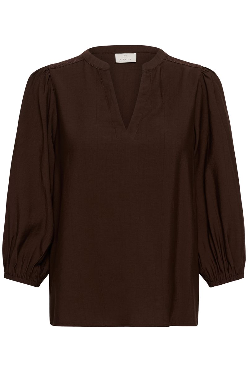 KAalberta blouse, coffee bean/brown