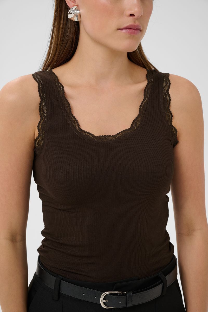 KAomi top, coffee bean