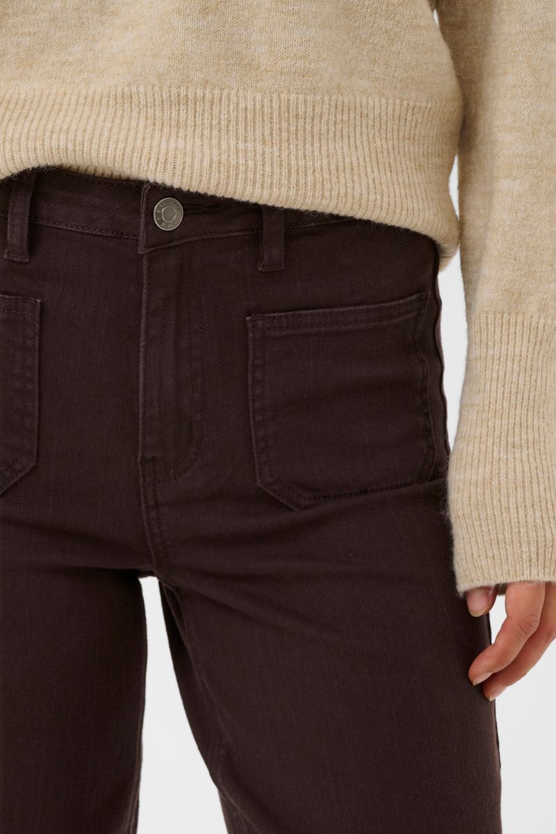 KAbrook HW jeans, coffee bean/brown