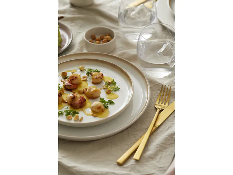 Gastro tallerken 21 cm, krem