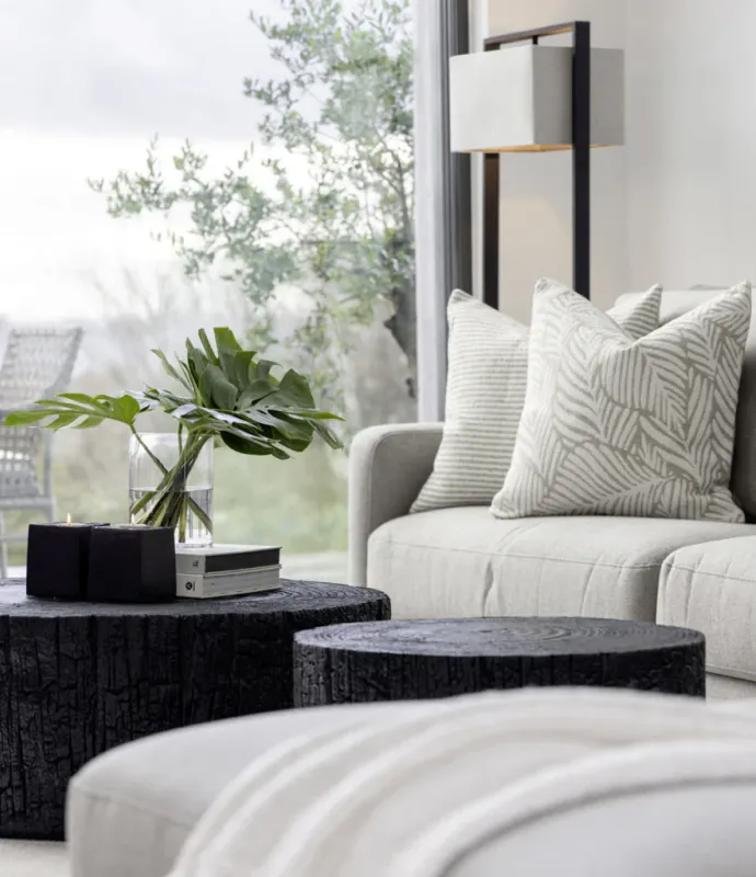 TIMBER sofabord Svart