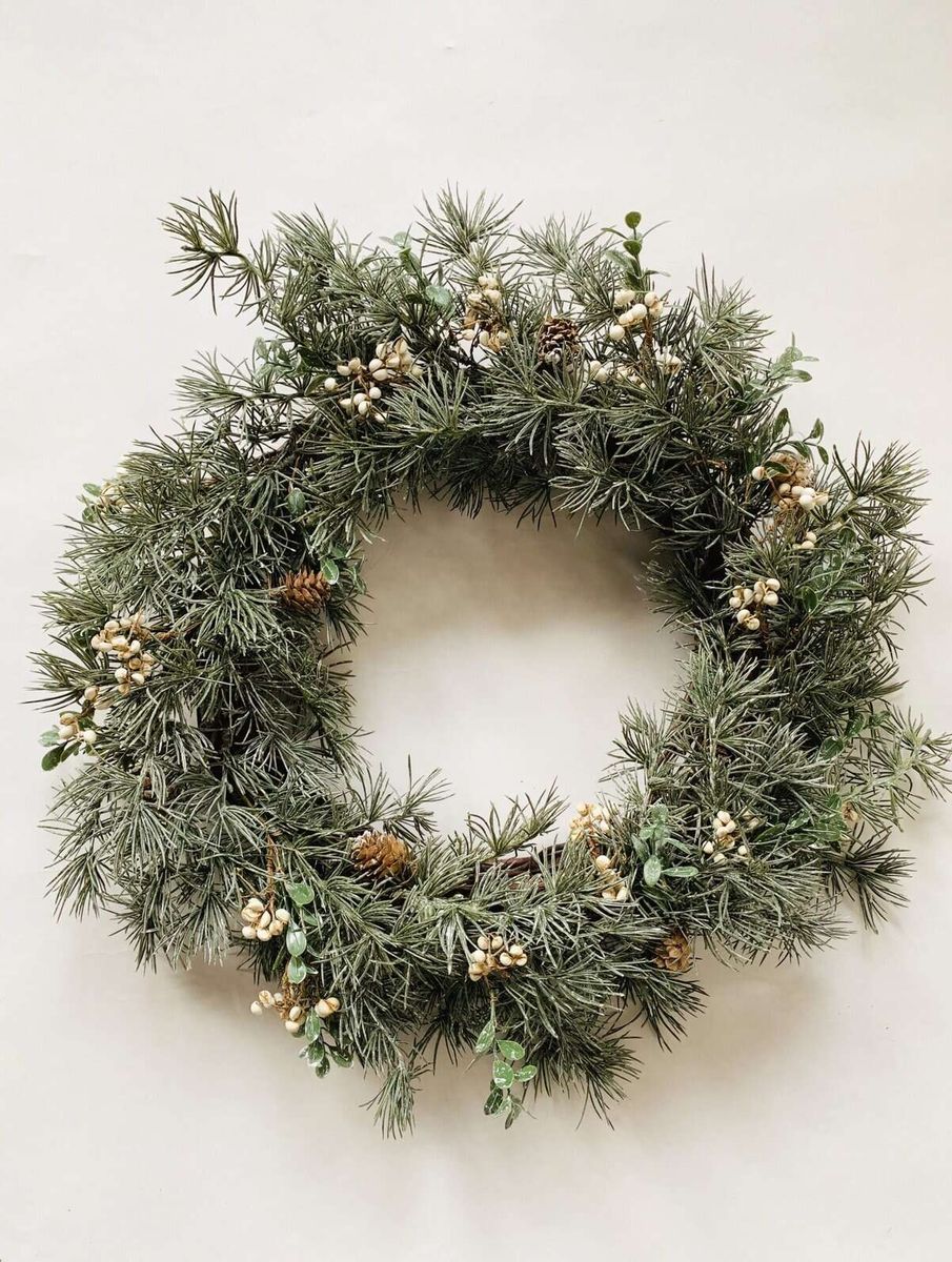 Barkrans m/lys Ø51 cm