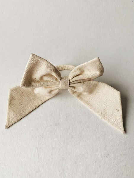 Hovedbilde Serviettring sløyfe, creme