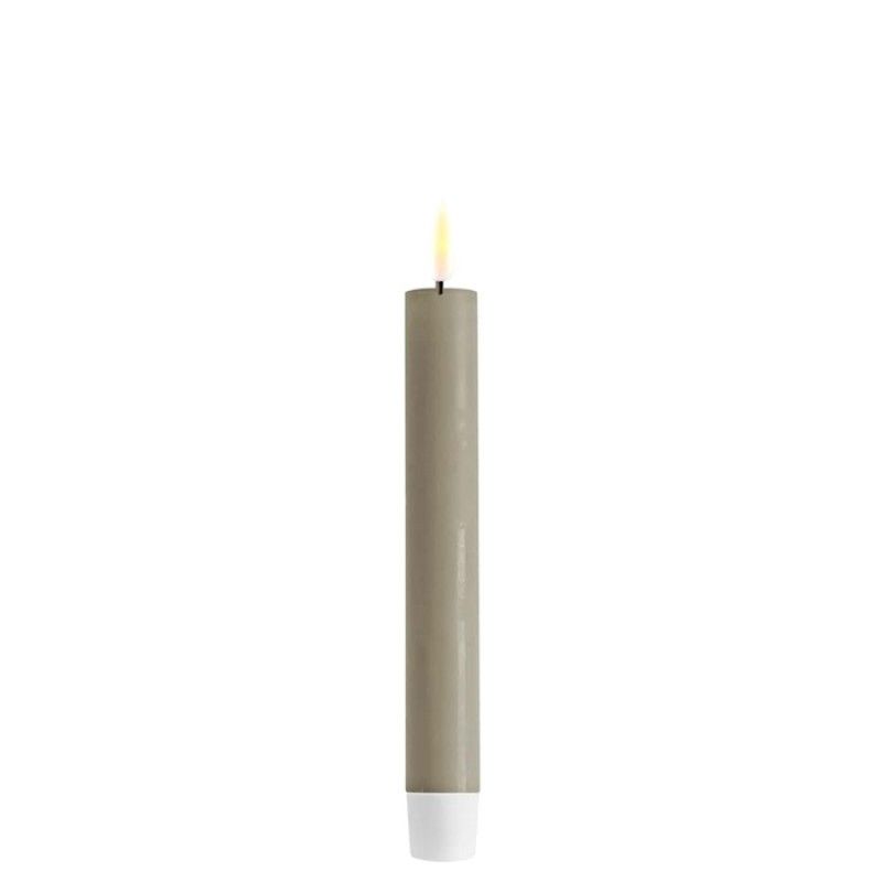 Kronelys 2stk 15 cm, sand
