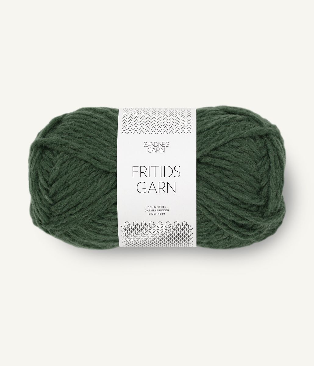 Fritidsgarn, mørk grønn 8571
